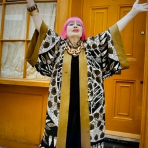 Zandra Rhodes Free People Diamond Duster Kimono NEW - Picture 5 of 6